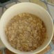 oatmeal instant maple and brown sugar prepared with water