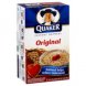 The Quaker Oats, Co. instant oatmeal original Calories