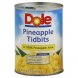 Dole pineapple tidbits in its own juice Calories
