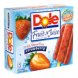 Dole fruit 'n juice frozen fruit bars strawberry Calories