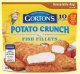 Gortons fish fillets potato crunch Calories