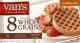 Vans 8 Whole Grains Multigrain Waffles Calories