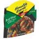 Wornick Family Foods homestyle express beef steak with green peppers and white rice Calories