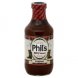 Phils Family Recipe bbq sauce original Calories