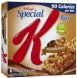 Special K bar chocolately pretzel Calories