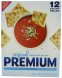 Nabisco premium saltine crackers rounds, unsalted tops Calories