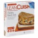Lean Cuisine chicken ranch club flatbread melts casual eating Calories