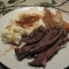 homestyle beef pot roast with whipped potatoes