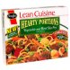 hearty portions vegetable and beef stir fry with linguini, large size