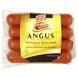 selects franks angus beef, smoked uncured