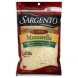 Sargento fancy mozzarella shredded cheese Calories
