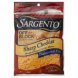 Sargento off the block shredded cheese sharp cheddar, traditional cut Calories
