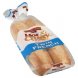 hot and crusty thin sliced french bread
