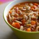 Campbells red and white bean with bacon soup condensed Calories