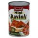 beef ravioli in meat sauce mini