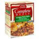Betty Crocker complete meals lasagna pasta bake Calories