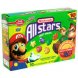 fruit snacks nintendo all stars, assorted fruit flavors