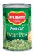 Del Monte sweet peas Calories