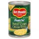 Del Monte fresh cut sweet corn cream style golden Calories