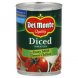 Del Monte diced with zesty mild green chilies Calories