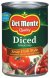 Del Monte diced zesty chili style tomatoes Calories