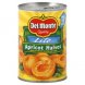 Del Monte lite apricot halves unpeeled in extra light syrup Calories