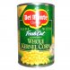 Del Monte canned corn Calories