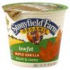Stonyfield Farm lowfat 6 oz. maple vanilla organic lowfat yogurt Calories