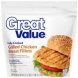 Great Value grilled chicken breast fillets Calories