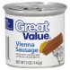 viena sausage made with chicken, beef and pork in chicken broth