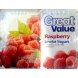 Great Value raspberry low fat yogurt Calories