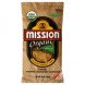 Mission Foods organic stone ground tortilla chips Calories
