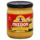 Mission Foods cheddar cheese flavored dip Calories