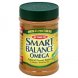 omega natural peanut butter and omega-3 from flax oil, extra creamy