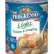 Progresso light chicken and dumpling soup Calories