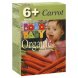 organic frozen pureed baby food carrot, 6+ months