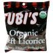Tubis organic soft licorice Calories