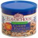 Flavor House cashew halves with pieces lightly salted, pre-priced Calories