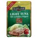 light tuna with lemon and pepper