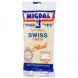 Migdal natural cheese swiss Calories