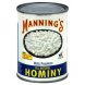 Mannings hominy Calories