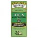 The Tea Room tea infusions dark chocolate green earl grey Calories