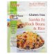 Storehouse Foods gluten free black beans & rice santa fe Calories