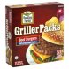 griller packs beef burgers