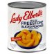 peaches yellow, freestone, sliced in heavy syrup