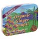 St. Claires organic ginger snaps Calories