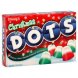 Dots christmas gumdrops cherry, lime & vanilla flavored Calories