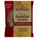 Erin Bakers peanut butter and jelly original breakfast cookies Calories