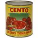 Cento Fine Foods whole cherry tomatoes in puree with basil leaf Calories