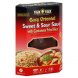 easy oriental sweet & sour sauce with cantonese fried rice